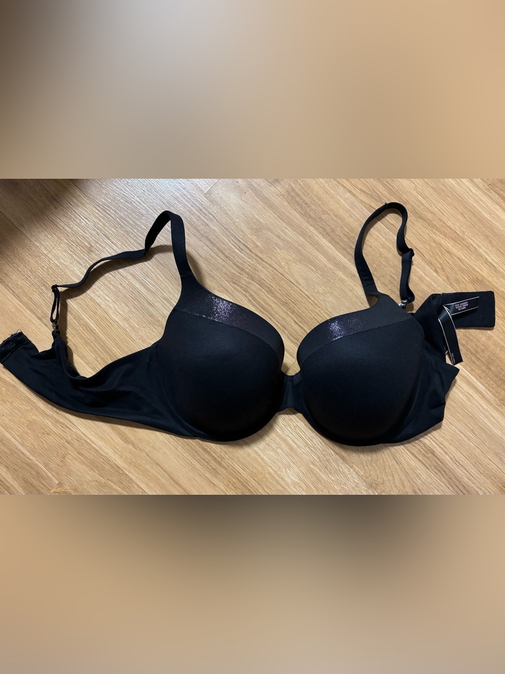 Victoria's Secret Perfect Shape Bra in solid black 38D